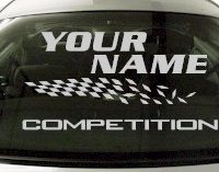 Custom816 Custom YOURNAMEHERE Competition Decal 