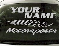 Custom819 Custom YOURNAMEHERE Motorsports Decal 