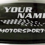 Custom821 Custom YOURNAMEHERE Motorsports Decal