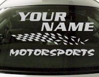 Custom821 Custom YOURNAMEHERE Motorsports Decal 
