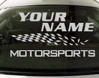 Custom822 Custom YOURNAMEHERE Motorsports Decal 
