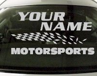 Custom823 Custom YOURNAMEHERE Motorsports Decal 