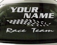 Custom825 Custom YOURNAMEHERE Race Team Decal 
