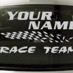 Custom826 Custom YOURNAMEHERE Race Team Decal
