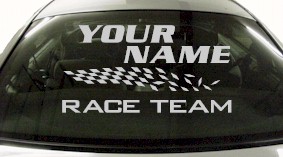 Custom827 Custom YOURNAMEHERE Race Team Decal