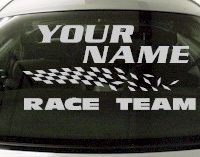 Custom828 Custom YOURNAMEHERE Race Team Decal 