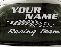 Custom829 Custom YOURNAMEHERE Racing Team Decal 