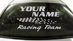 Custom829 Custom YOURNAMEHERE Racing Team Decal