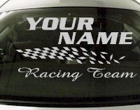 Custom830 Custom YOURNAMEHERE Racing Team Decal 