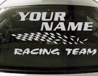 Custom831 Custom YOURNAMEHERE Racing Team Decal 