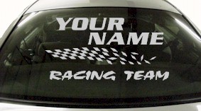 Custom831 Custom YOURNAMEHERE Racing Team Decal