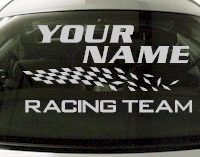 Custom832 Custom YOURNAMEHERE Racing Team Decal 