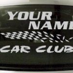 Custom836 Custom YOURNAMEHERE Car Club Decal