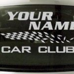 Custom837 Custom YOURNAMEHERE Car Club Decal