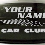 Custom838 Custom YOURNAMEHERE Car Club Decal