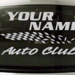 Custom840 Custom YOURNAMEHERE Auto Club Decal