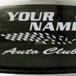 Custom841 Custom YOURNAMEHERE Auto Club Decal