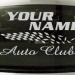 Custom842 Custom YOURNAMEHERE Auto Club Decal
