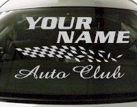 Custom842 Custom YOURNAMEHERE Auto Club Decal 