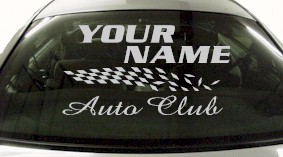 Custom842 Custom YOURNAMEHERE Auto Club Decal