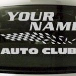 Custom844 Custom YOURNAMEHERE Auto Club Decal