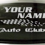 Custom845 Custom YOURNAMEHERE Auto Club Decal