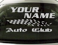 Custom845 Custom YOURNAMEHERE Auto Club Decal 