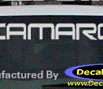 DC05004 Chevrolet Camaro With Two Bowties Decal