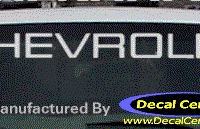 DC05014 Chevrolet Decal 