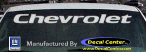 DC05015 Chevrolet Decal