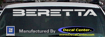 DC05021 Chevrolet Beretta Decal