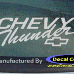 DC05025 Chevrolet Chevy Thunder Decal