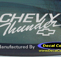 DC05025 Chevrolet Chevy Thunder Decal 