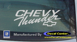 DC05025 Chevrolet Chevy Thunder Decal