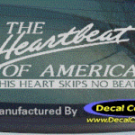 DC05026 Chevrolet Heartbeat of America This Heart Skips No Beat Decal Decal