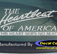 DC05026 Chevrolet Heartbeat of America This Heart Skips No Beat Decal Decal 