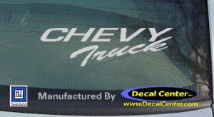 DC05027 Chevrolet Chevy Truck Decal