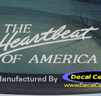 DC05028 Chevrolet Heartbeat of America Decal 