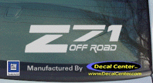 DC05029 Chevrolet Z71 Offroad Decal