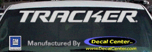 DC05031 Chevrolet Tracker Decal