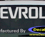 DC05034 Chevrolet Decal