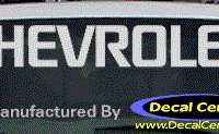 DC05034 Chevrolet Decal 