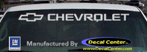DC05038 Chevrolet W/Bowtie Decal