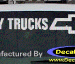 DC05046 Chevrolet Chevy Truck W/Bowtie Decal