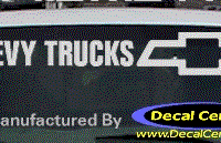 DC05046 Chevrolet Chevy Truck W/Bowtie Decal 