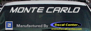 DC05047 Chevrolet Monte Carlo Decal