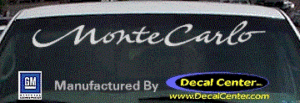 DC05048 Chevrolet Monte Carlo Decal
