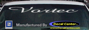 DC05076 Chevrolet Vortec Decal