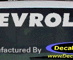 DC05080 Chevrolet Decal