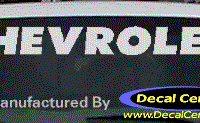 DC05080 Chevrolet Decal 